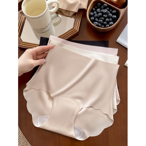 高腰冰絲內褲女2025新款純棉抗菌襠薄款收腹無痕提臀女士三角短褲 高腰冰絲內褲女2025新款純棉抗菌襠薄款收腹無痕提臀女士三角短褲