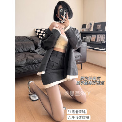 4.0思蓋sky升級加絨黑絲光腿神器高透0D秋冬黑透膚連褲襪假透肉襪