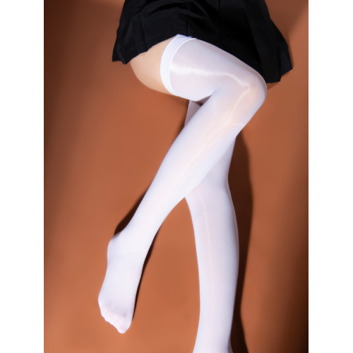 jk絲襪長筒過膝襪油亮白絲性感超薄馬油透肉夏季穿搭黑絲高筒襪子 jk絲襪長筒過膝襪油亮白絲性感超薄馬油透肉夏季穿搭黑絲高筒襪子