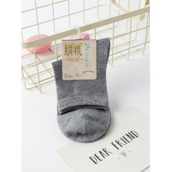 三件女士桑蠶絲真絲襪子女襪舒適透氣防臭春夏秋女士真絲單襪
