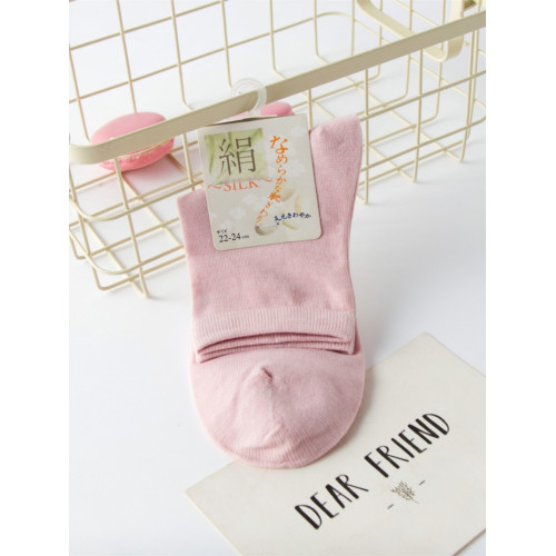 三件女士桑蠶絲真絲襪子女襪舒適透氣防臭春夏秋女士真絲單襪