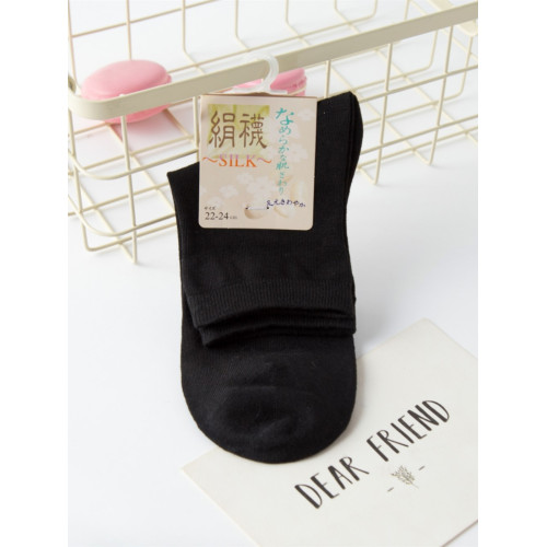 三件女士桑蠶絲真絲襪子女襪舒適透氣防臭春夏秋女士真絲單襪