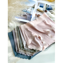 莫代爾內褲女純棉抗菌襠夏季少女透氣無痕冰絲薄款中腰女士三角褲