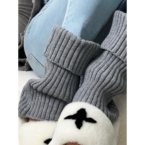 BON 韓國東大門老板娘同款灰襪套辣妹寬松純色腿套日系少女堆堆襪 BON 韓國東大門老板娘同款灰襪套辣妹寬松純色腿套日系少女堆堆襪
