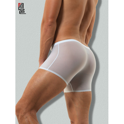 男士內褲男冰絲無痕四角褲運動超薄款透氣平角褲性感大碼褲頭夏季 男士內褲男冰絲無痕四角褲運動超薄款透氣平角褲性感大碼褲頭夏季