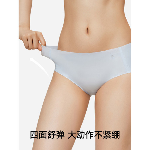 松山棉店小空氣無痕隱形女士內褲防夾臀純棉底襠女生三角褲夏薄款 松山棉店小空氣無痕隱形女士內褲防夾臀純棉底襠女生三角褲夏薄款