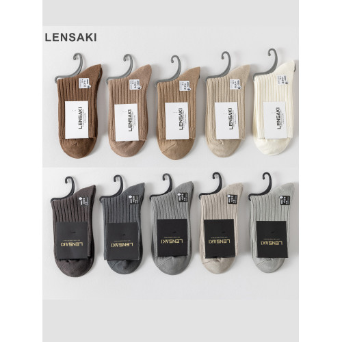 女士秋冬經典雙針中高筒棉襪百搭吸汗防臭襪子 女士秋冬經典雙針中高筒棉襪百搭吸汗防臭襪子