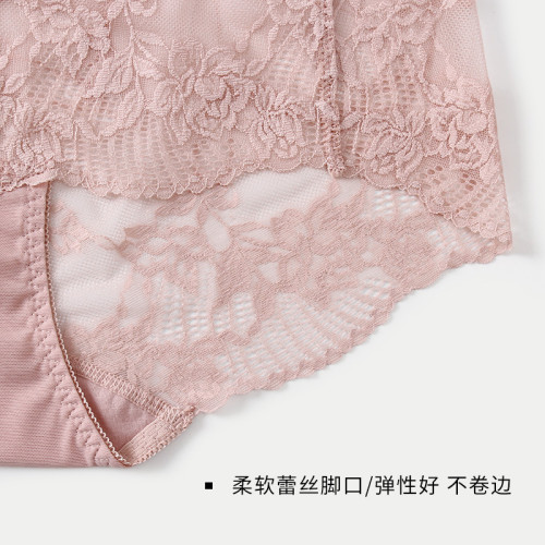 薄款性感蕾絲網紗高腰內褲女士提臀收腹大碼純棉襠無痕短褲頭 薄款性感蕾絲網紗高腰內褲女士提臀收腹大碼純棉襠無痕短褲頭