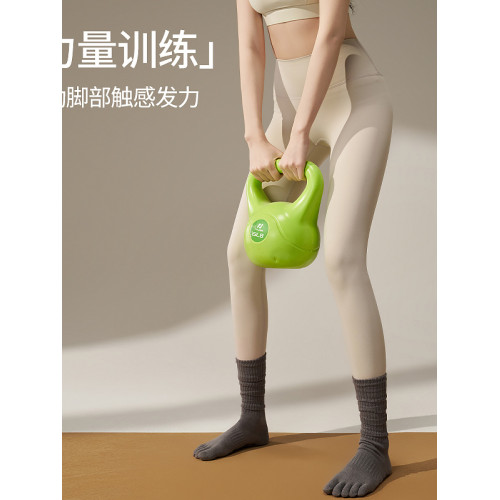 普拉提防滑長筒襪瑜珈襪子五指分趾襪女秋冬款室內運動專業訓練款 普拉提防滑長筒襪瑜珈襪子五指分趾襪女秋冬款室內運動專業訓練款