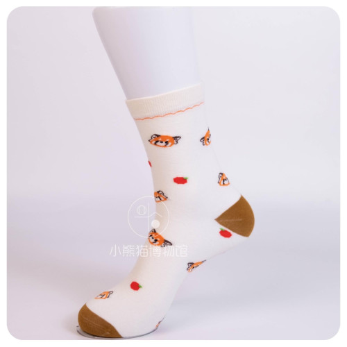 小熊貓博物館|原創中筒棉襪子透氣卡通男女同款可愛秋冬保暖舒適 小熊貓博物館|原創中筒棉襪子透氣卡通男女同款可愛秋冬保暖舒適