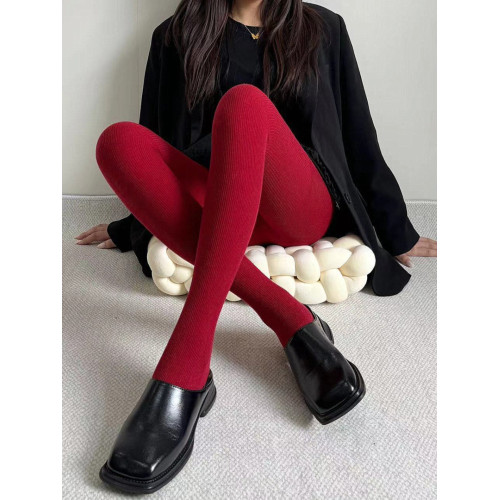 安可拉紅羊毛連褲襪外穿秋冬保暖加厚加絨條紋打底襪自髮熱直角跟 安可拉紅羊毛連褲襪外穿秋冬保暖加厚加絨條紋打底襪自髮熱直角跟
