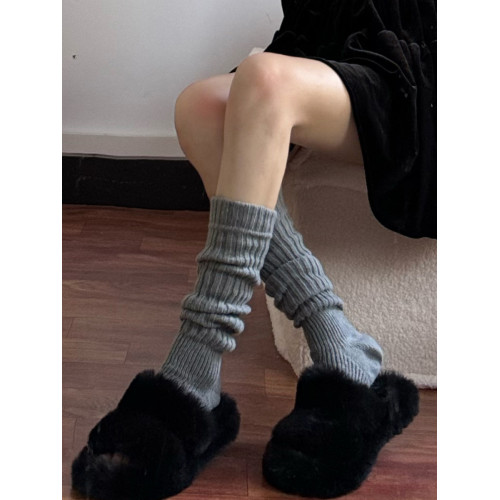 踩腳襪套秋冬美拉德搭雪地靴堆堆襪拼接針織百搭純色日系小腿襪女 踩腳襪套秋冬美拉德搭雪地靴堆堆襪拼接針織百搭純色日系小腿襪女