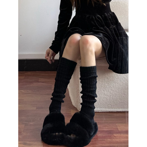 踩腳襪套秋冬美拉德搭雪地靴堆堆襪拼接針織百搭純色日系小腿襪女 踩腳襪套秋冬美拉德搭雪地靴堆堆襪拼接針織百搭純色日系小腿襪女