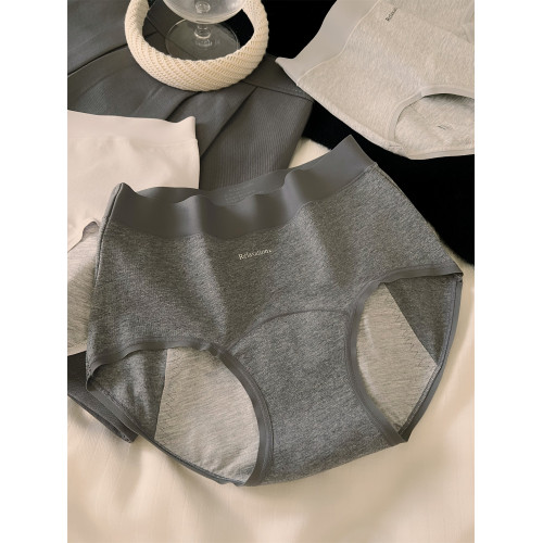 簡約月經生理期女士內褲女2025新款純棉抗菌中腰透氣防側漏三角褲 簡約月經生理期女士內褲女2025新款純棉抗菌中腰透氣防側漏三角褲