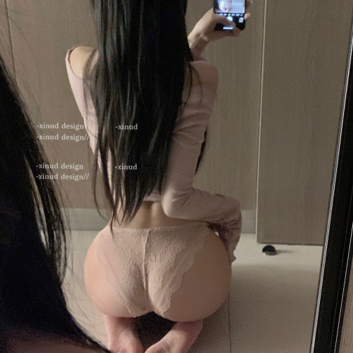 「LA」極簡a4刹*歐美性感蕾絲低腰內褲側面蝴蝶結純欲風三角褲女