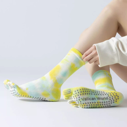 瑜珈襪子防滑專業女五指襪普拉提襪子健身地板襪成人瑜珈防滑襪