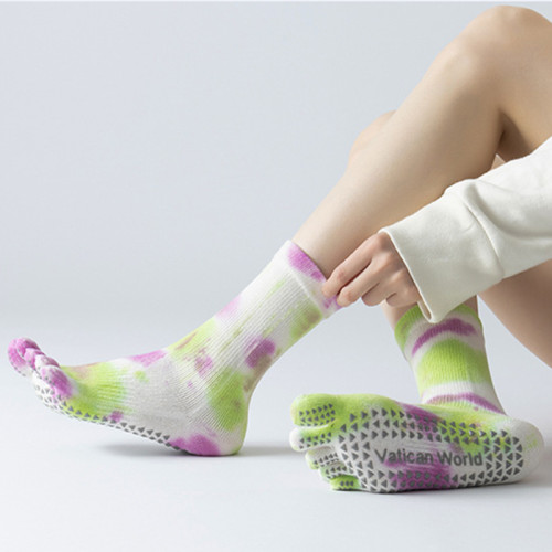 瑜珈襪子防滑專業女五指襪普拉提襪子健身地板襪成人瑜珈防滑襪