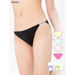 FIRSTMIX【4條】細帶高開叉性感純棉女士內褲透氣低腰女生三角褲