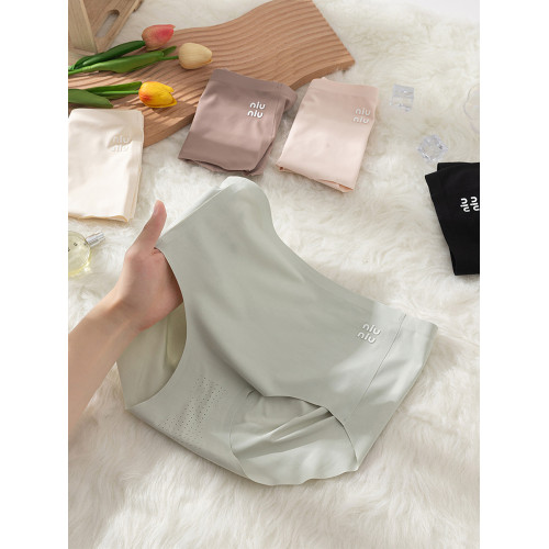 大碼無痕內褲女胖mm200斤冰絲中高腰收腹提臀包臀透氣薄款三角褲 大碼無痕內褲女胖mm200斤冰絲中高腰收腹提臀包臀透氣薄款三角褲