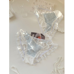 森日和葉甜美風純欲鏤空細帶內褲女2025新款清新高顔值女士三角褲