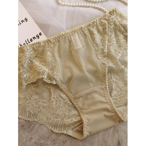 夏薄款網紗蕾絲透明女士內褲性感無痕透氣新款棉襠大碼胖mm三角褲 夏薄款網紗蕾絲透明女士內褲性感無痕透氣新款棉襠大碼胖mm三角褲