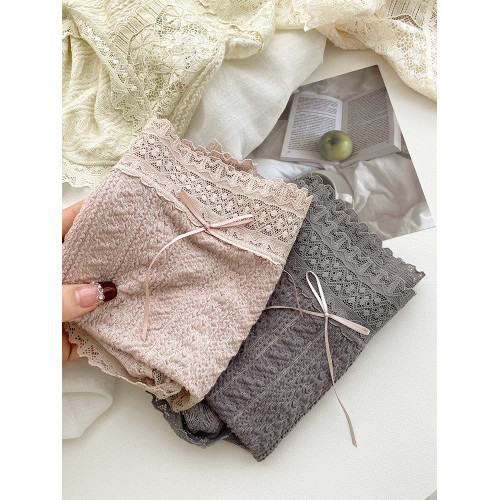 自畱款法式蕾絲泡泡棉!透氣內褲女中腰性感舒適軟糯桑蠶絲抗菌襠 自畱款法式蕾絲泡泡棉!透氣內褲女中腰性感舒適軟糯桑蠶絲抗菌襠