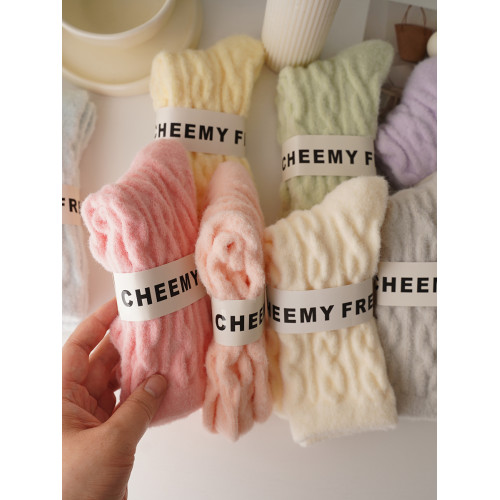 睡覺穿的~軟fufu秋冬保暖雲朵襪子女中筒可愛睡眠家居襪加絨加厚 睡覺穿的~軟fufu秋冬保暖雲朵襪子女中筒可愛睡眠家居襪加絨加厚