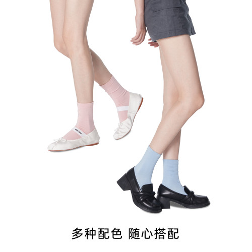 秋冬黑色襪子女堆堆月子襪夏季無骨純棉白色中筒襪搭配小皮鞋長襪 秋冬黑色襪子女堆堆月子襪夏季無骨純棉白色中筒襪搭配小皮鞋長襪