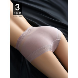 蕾絲高腰內褲女純棉收腹薄款抗菌襠女士新款性感2025三角短褲絕美
