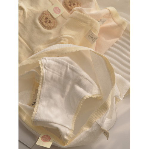 A類棉5條磨毛可愛小熊內褲女純棉少女學生中腰5A抗菌全棉襠三角褲 A類棉5條磨毛可愛小熊內褲女純棉少女學生中腰5A抗菌全棉襠三角褲