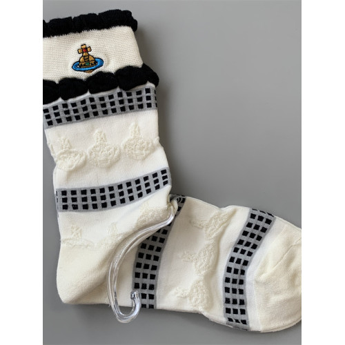 日式土星刺綉文藝小衆春秋夏女士浮雕花卉蝴蝶結花邊甜美中筒襪子 日式土星刺綉文藝小衆春秋夏女士浮雕花卉蝴蝶結花邊甜美中筒襪子