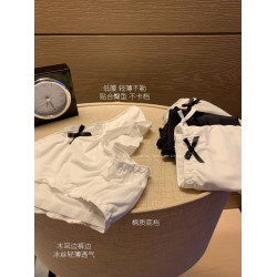 馨幫幫Bra 冰絲涼感內褲女夏舒適透氣吸溼抑菌三角褲花邊甜美底褲