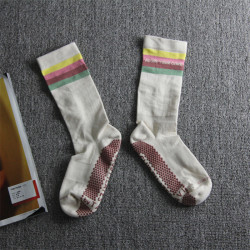 防滑瑜珈襪子長筒加厚中筒小腿普拉提速乾透氣錦綸室內地板襪4