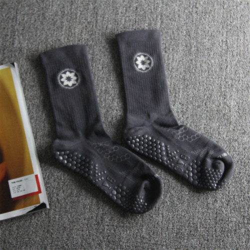 防滑瑜珈襪子長筒加厚中筒小腿普拉提速乾透氣錦綸室內地板襪4 防滑瑜珈襪子長筒加厚中筒小腿普拉提速乾透氣錦綸室內地板襪4