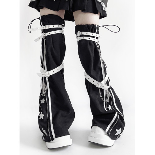 星星大腿腿套 口袋貓Lolita原創亞文化辣妹腿套襪套 星星大腿腿套 口袋貓Lolita原創亞文化辣妹腿套襪套