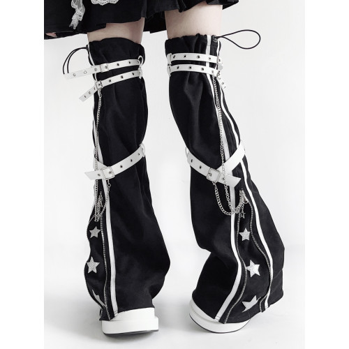 星星大腿腿套 口袋貓Lolita原創亞文化辣妹腿套襪套 星星大腿腿套 口袋貓Lolita原創亞文化辣妹腿套襪套