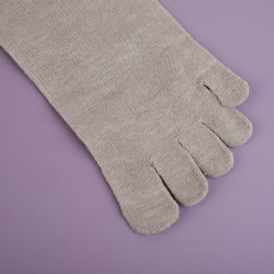 純亞麻純色五指襪男女分趾襪防臭吸汗透氣亞麻襪子哈爾濱抗菌