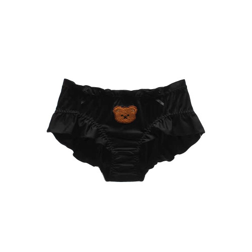 六衹兔子日系可愛小熊牛奶絲內褲女純棉襠輕薄透氣中腰短褲三角褲