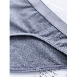 簡約內褲女純棉性感高開叉舒適純色寬邊少女士低腰三角褲黑色白色