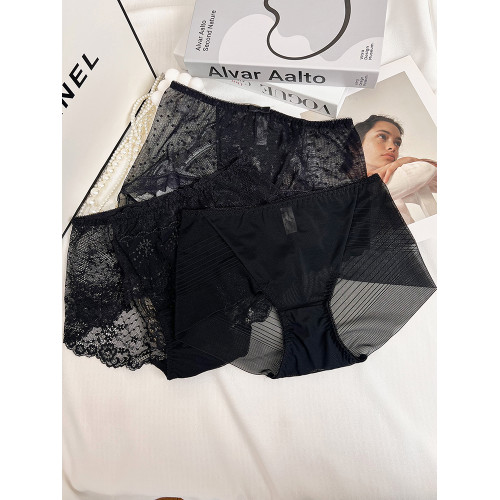 性感黑色內褲女透明蕾絲網紗誘惑中高腰包臀收腹大碼胖mm2025新款 性感黑色內褲女透明蕾絲網紗誘惑中高腰包臀收腹大碼胖mm2025新款