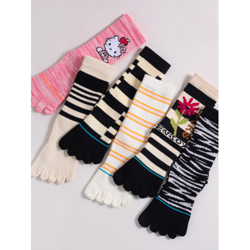 專業瑜珈襪防滑襪普拉提襪五指襪純棉矽膠健身襪