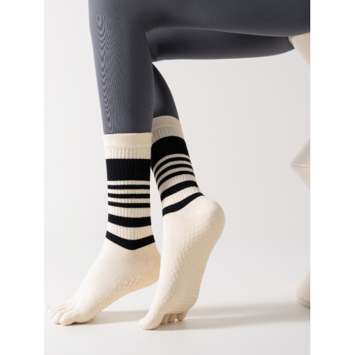 專業瑜珈襪防滑襪普拉提襪五指襪純棉矽膠健身襪