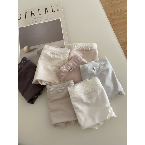 浮生若夢80支超細天絲少女內褲柔軟蕾絲邊舒適高彈中高腰包臀三角 浮生若夢80支超細天絲少女內褲柔軟蕾絲邊舒適高彈中高腰包臀三角