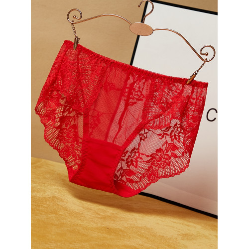 大碼蕾絲內褲女胖mm200斤薄款性感網紗透明抗菌棉襠2025新款短褲 大碼蕾絲內褲女胖mm200斤薄款性感網紗透明抗菌棉襠2025新款短褲