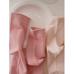 4雙裝 粉嫩少女日系松口純色女棉襪中筒秋季白色百搭運動長襪吸汗