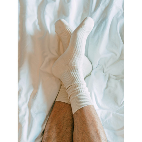 Weekan米白黑色堆堆中筒長襪cityboy日系復古純棉螺紋馬丁靴復古 Weekan米白黑色堆堆中筒長襪cityboy日系復古純棉螺紋馬丁靴復古