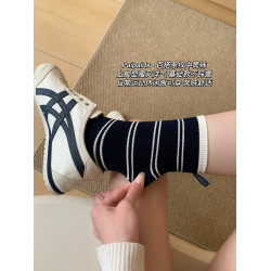襪子女款秋冬純棉紗線中筒襪2025新款爆款防腳氣防臭韓系堆堆長襪