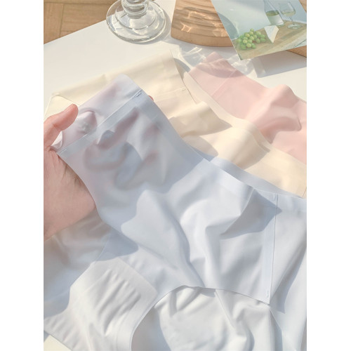 大碼無痕女士冰絲面膜內褲女生200斤胖mm2025新款性感勾人三角褲