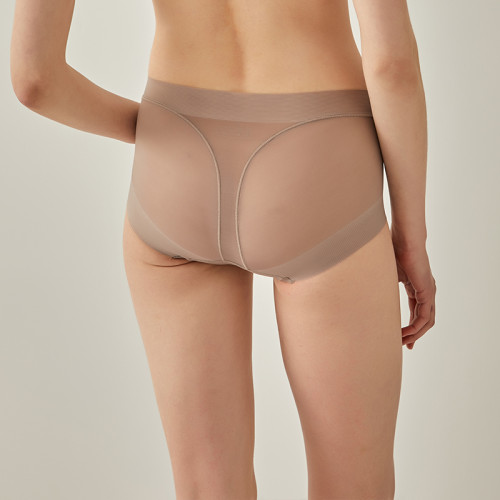 無痕包臀真絲內褲 桑蠶絲襠部舒適平角褲 中腰透氣收腹提臀三角褲 無痕包臀真絲內褲 桑蠶絲襠部舒適平角褲 中腰透氣收腹提臀三角褲