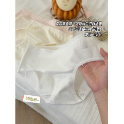 純棉內褲女100%全棉7A襠舒適透氣無痕2025新款中腰薄款包臀三角褲